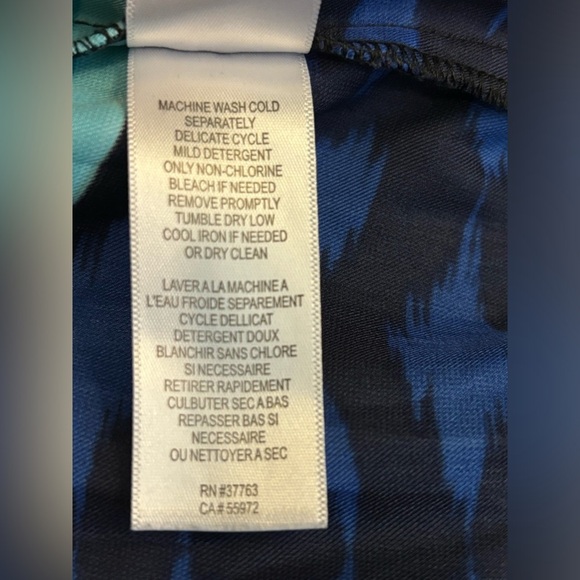 Laundry by Shelli ‎ Segal Womens Geometric Print 3/4 Rollable Sleeves Sz 4 Dress - Picture 5 of 6